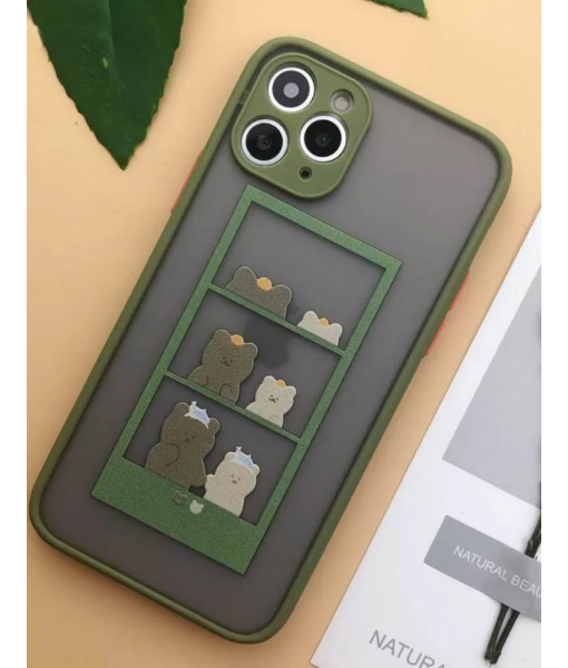 Husa iPhone 12, Plastic Dur cu protectie camera, Prieteni